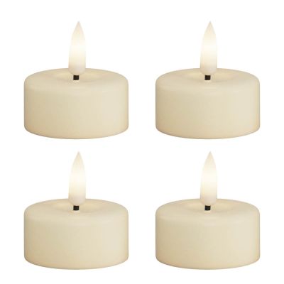 DeluxeHomeart - LED Tuikkukynttilä 3,5 x 4 cm 4 kpl Kerma