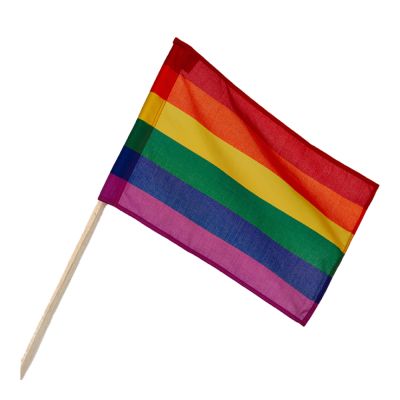 Langkilde & Søn - Sateenkaarilippu tikulla 30x20 cm