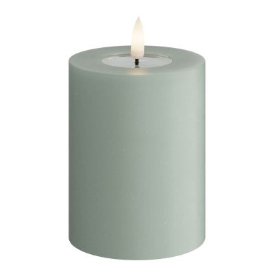 DeluxeHomeart - LED Pöytäkynttilä 7,5 x 10 cm Salvianvihreä