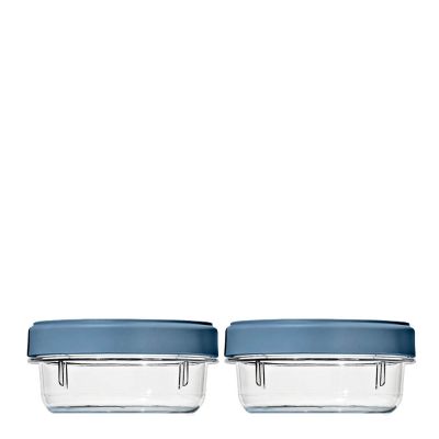 Oxo - Twist & Stack Säilytyspurkki 35,5 cl 2 kpl Kirkas/Sininen