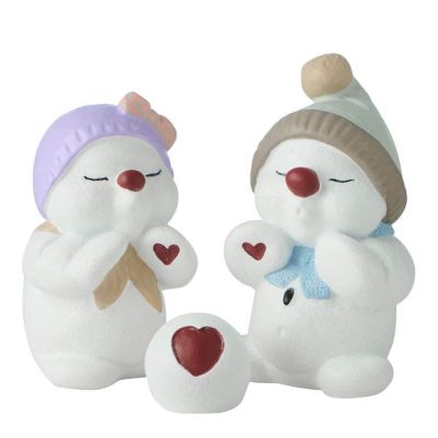 Klarborg - Klarborg Joulukoriste Lumiukot 2024 Elvi & Elius 6 cm