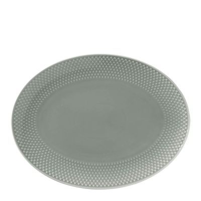 Lyngby Porcelæn - Rhombe Earth Tarjoiluvati 28,5x21,5 cm Moss