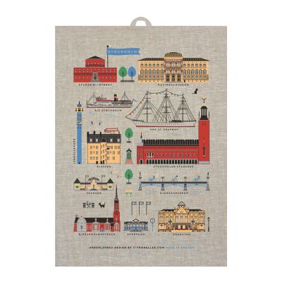 Citronelles - Stockholm City Keittiöpyyhe 50x70 cm