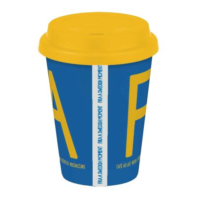 Citronelles - Fika To Go Muki 38 cl Sininen/Keltainen