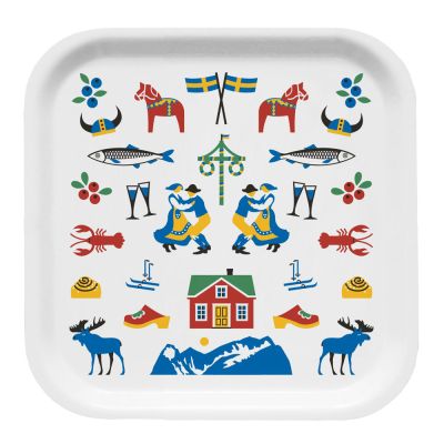 Citronelles - Sweden Traditions Tarjotin 32x32 cm