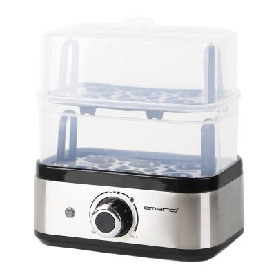 EMERIO - Munankeitin 12 munaa 400 W ruostumatonta terästä