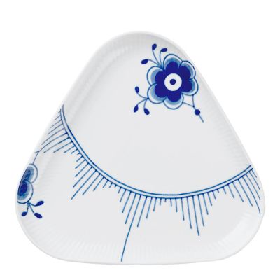 Royal Copenhagen - Blue Fluted Mega kolmikulmainen lautanen 23 cm