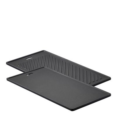Rösle - Grillilevy valurauta 45x24 cm Musta
