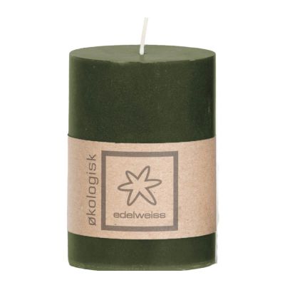 Edelweiss - EKO Pöytäkynttilä 7x10 cm syvä metsänvihreä