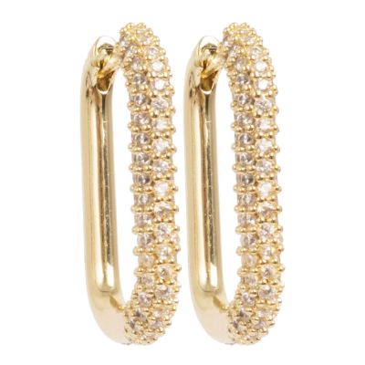 A&C Oslo AS - Basic korvakorut ovaalit kristalli kulta