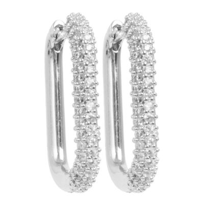 A&C Oslo AS - Basic korvakorut ovaalit kristalli hopea