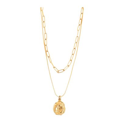 A&C Oslo AS - Steel - Raw Coll kaulakoru kaksirivinen kulta