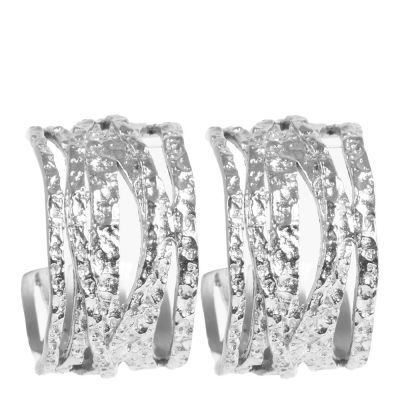 A&C Oslo AS - Steel - Satin korvakorut leveät hopea