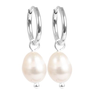 A&C Oslo AS - Steel - Freshwater Pearls korvakorut makeanvedenhelmellä kulta