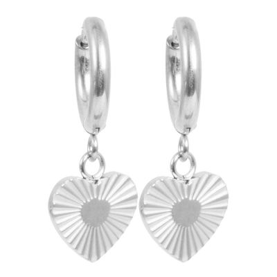 A&C Oslo AS - Steel - Charms Coll pienet renkaat sydämellä hopea