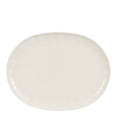 Stiernholm - Senja tarjoiluvati ovaali 23x30 cm valkoinen