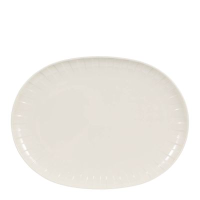 Stiernholm - Senja tarjoiluvati ovaali 27x36 cm valkoinen