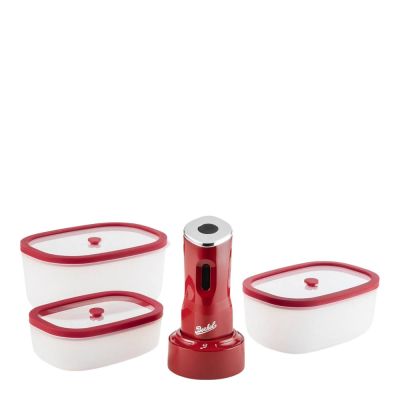 Berkel - Icon mini Tyhjiöpumppu 17 cm tarvikkeineen Punainen