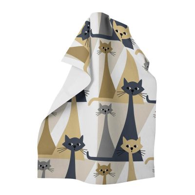 Arvidssons - Kitty Keittiöpyyhe 70x46 cm Kulta