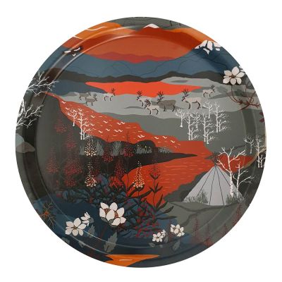 Arvidssons - Fjällvandring Tarjotin 31 cm Oranssi