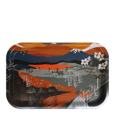 Arvidssons - Fjällvandring Tarjotin 33x21 cm Oranssi