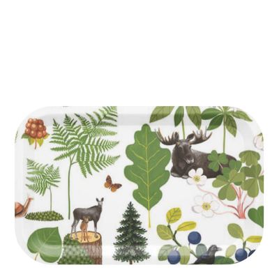 Arvidssons - Skogsliv Tarjotin 33x21 cm Vihreä