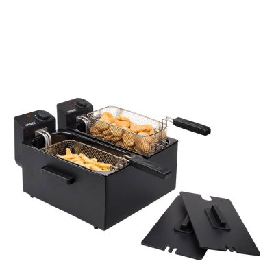 PRINCESS - Kaksoisrasvakeitin 2x3L 1800W Musta