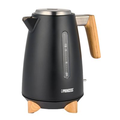 PRINCESS - Vedenkeitin 1,7L 3000W Musta/Bambu