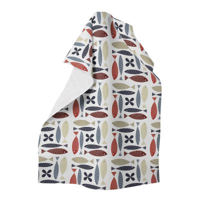 Arvidssons - Fina fisken Keittiöpyyhe 70x46 cm Sininen