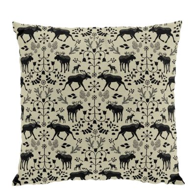 Arvidssons - Skogens konung Tyynynpäällinen 47x47 cm Musta