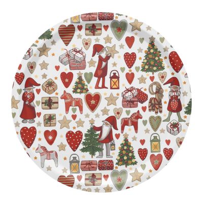Arvidssons - Julstök Tarjotin 31 cm Punainen