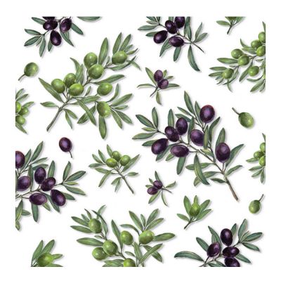 Ambiente - Servetti 33x33 cm 20 kpl Olives All Over