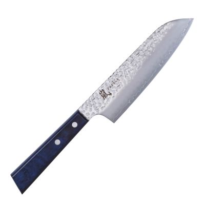 Yaxell - Blue Breez Santoku- veitsi 16,5 cm DLC Sininen