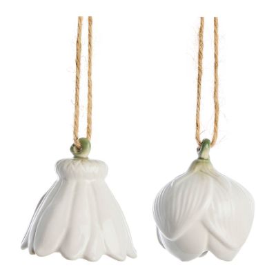 Lene Bjerre - Dehlia Riippukoriste kukka 4,5 cm 2 kpl Offwhite