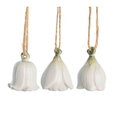 Lene Bjerre - Dehlia Riippukoriste kukka 4,5 cm 3 kpl Valkoinen