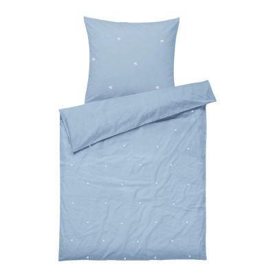 Juna - Daisy Pussilakanasetti baby 70x100 cm Vaaleansininen