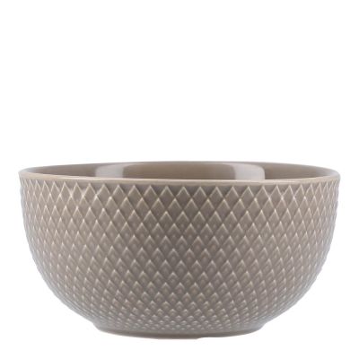 Lyngby Porcelæn - Rhombe Earth Kulho 13 cm Clay