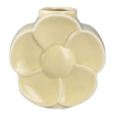 Lyngby Porcelæn - Flower Maljakko niittyleinikki 11,5 cm Hiekka
