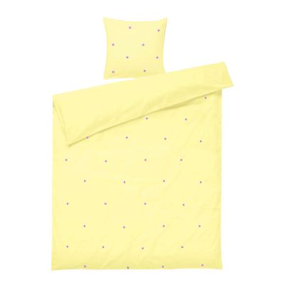 Juna - Daisy Pussilakanasetti 150x210 cm Keltainen