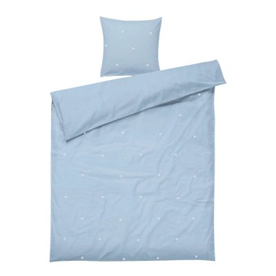 Juna - Daisy Pussilakanasetti 150x210 cm Vaaleansininen