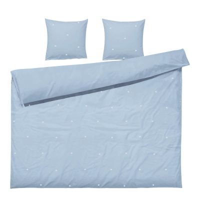 Juna - Daisy Pussilakanasetti 220x220 cm Vaaleansininen