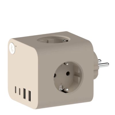 Kreafunk - Ampie monipistorasia USB-A/USB-C hiekka