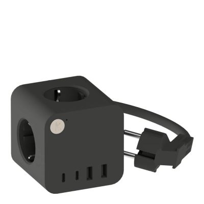 Kreafunk - Ampie Wired monipistorasia USB-A/USB-C musta