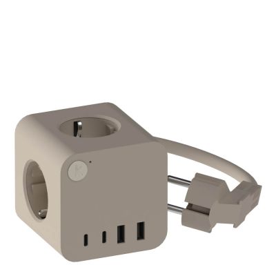 Kreafunk - Ampie Wired monipistorasia USB-A/USB-C hiekka