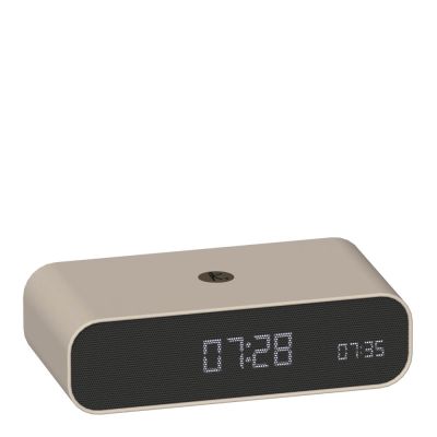 Kreafunk - Wakie herätyskello Wake-up-valolla ja Qi:llä 16x8x4,5 cm ivory sand