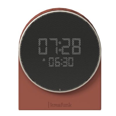 Kreafunk - Ivy herätyskello Wake-up-valolla ja Bluetoothilla 9x4,6x11 cm terrakotta
