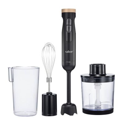Sabor - Ultimate Sauvasekoitin 1000W 0,5/0,6 L Musta/Kirkas