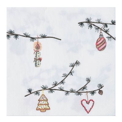 Kähler - Hammershøi Christmas Servetti 40x40 cm 20 kpl Valkoinen