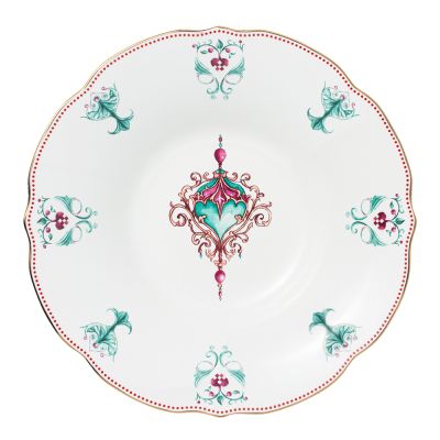 Magnor - Lucia Syvä Lautanen 22 cm Valkoinen/Punainen/Vihreä