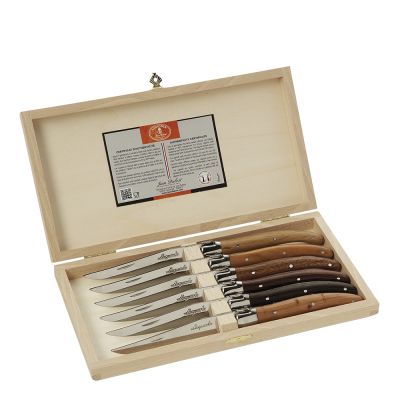 Laguiole en Aubrac - Laguiole Lihaveitsi 6 kpl Sekapuuta